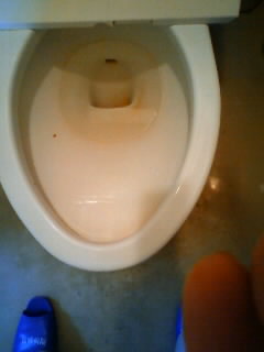 洋式トイレの黄ばみ